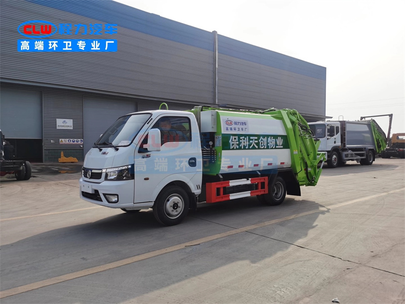 國(guó)六東風(fēng)途逸藍(lán)牌壓縮垃圾車(chē)